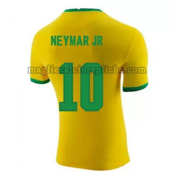 prima maglie calcio brasile 2020-2021 neymar jr 10 giallo
