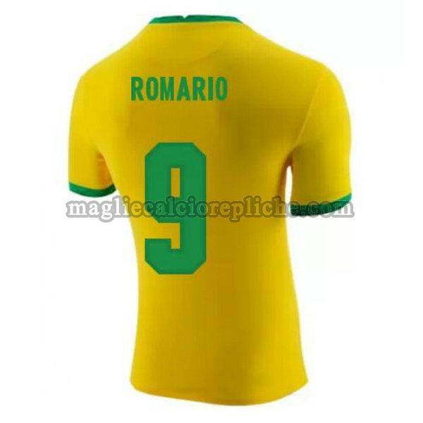 prima maglie calcio brasile 2020-2021 romario 9 giallo