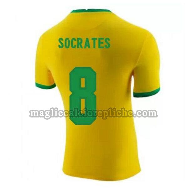 prima maglie calcio brasile 2020-2021 socrates 8 giallo