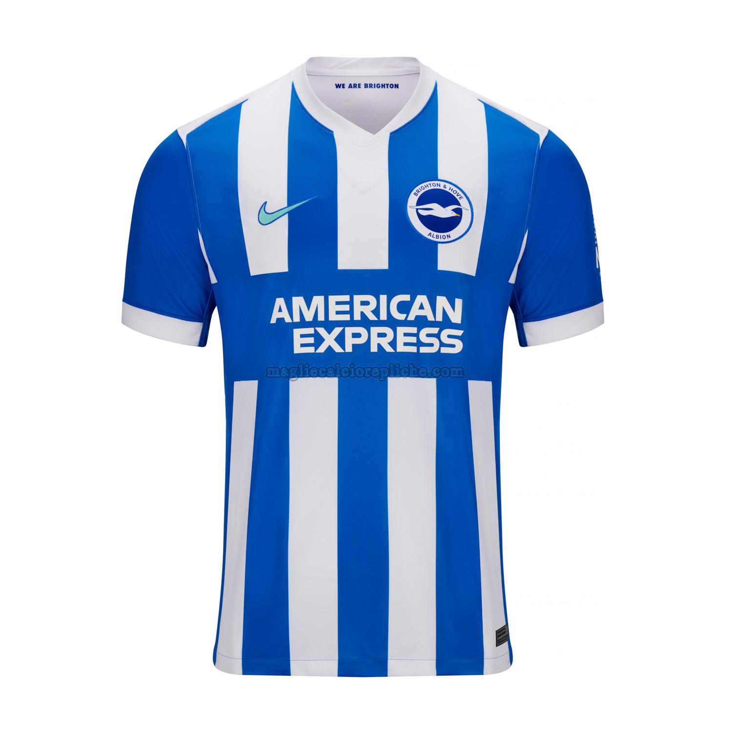prima maglie calcio brighton 2025 2026 thailandia blu bianco