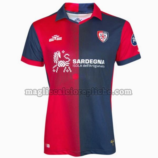 prima maglie calcio cagliari 2023 2024 thailandia rosso blu