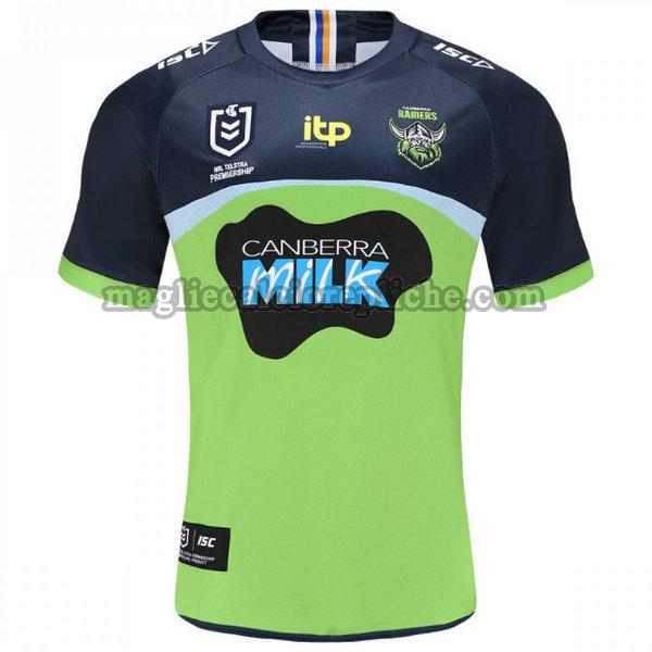 prima maglie calcio canberra raiders 2021 verde