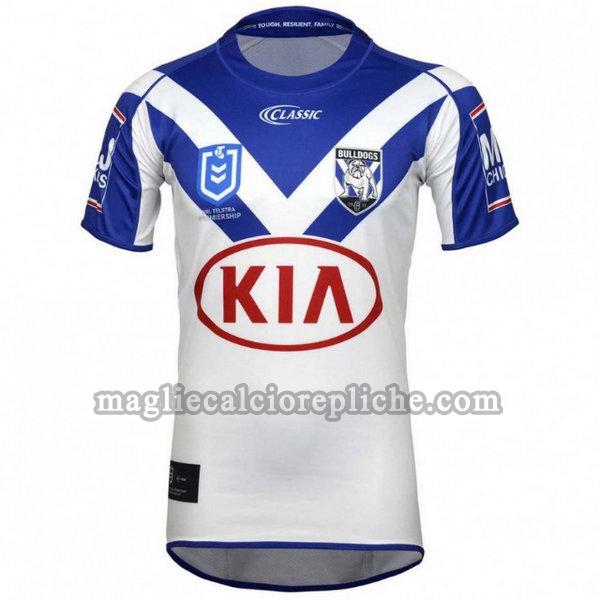 prima maglie calcio canterbury bankstown bulldogs 2019 bianco