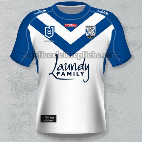 prima maglie calcio canterbury bankstown bulldogs 2021 bianco