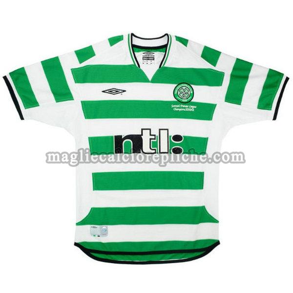 prima maglie calcio celtic 2001-2003 verde