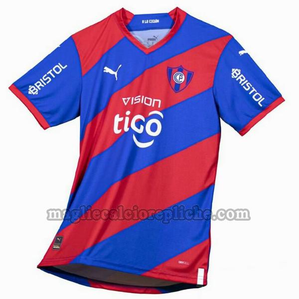 prima maglie calcio cerro porteño 2023 thailandia blu rosso