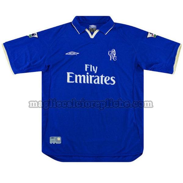 prima maglie calcio chelsea 2001-2003 blu