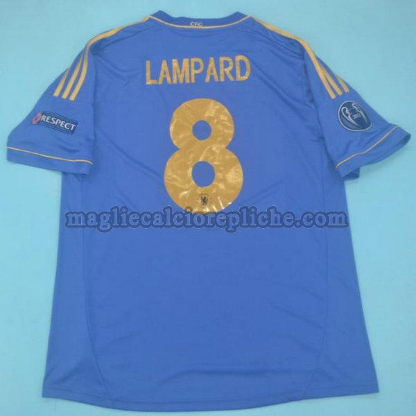 prima maglie calcio chelsea 2012-2013 lampard 8 blu