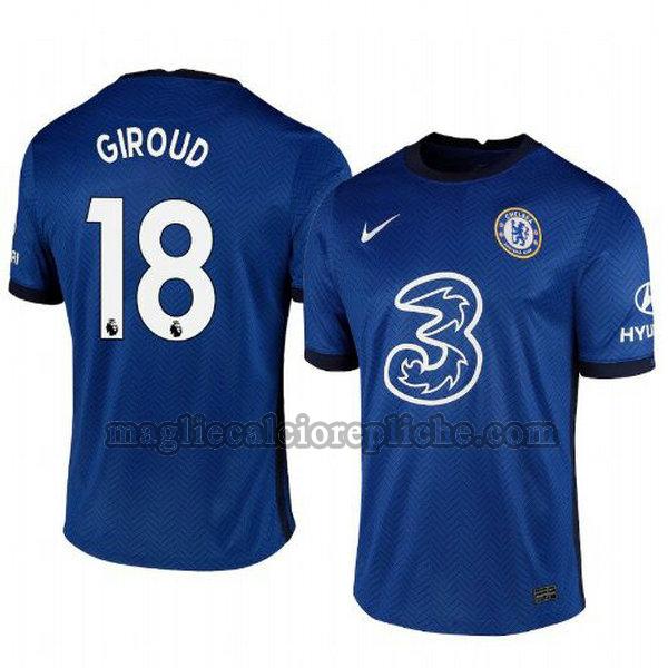 prima maglie calcio chelsea 2020-2021 olivier giroud 18