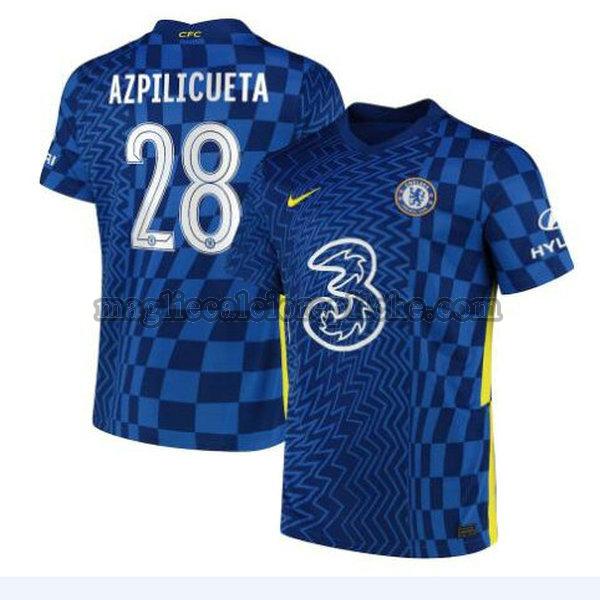 prima maglie calcio chelsea 2021 2022 azpilicueta 28 blu