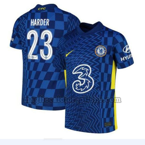 prima maglie calcio chelsea 2021 2022 harder 23 blu