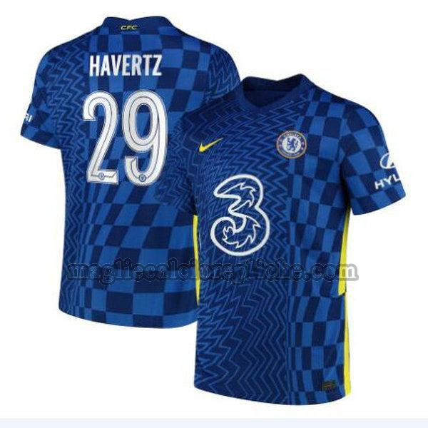 prima maglie calcio chelsea 2021 2022 havertz 29 blu