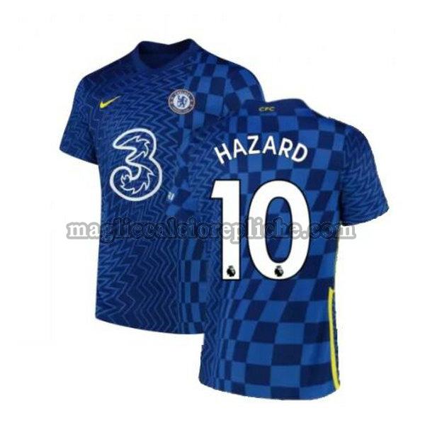 prima maglie calcio chelsea 2021 2022 hazard 10 blu