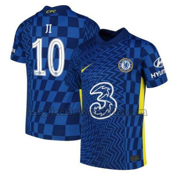 prima maglie calcio chelsea 2021 2022 ji 10 blu