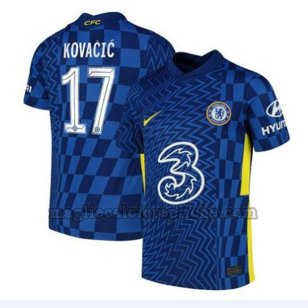 prima maglie calcio chelsea 2021 2022 kovacic 17 blu