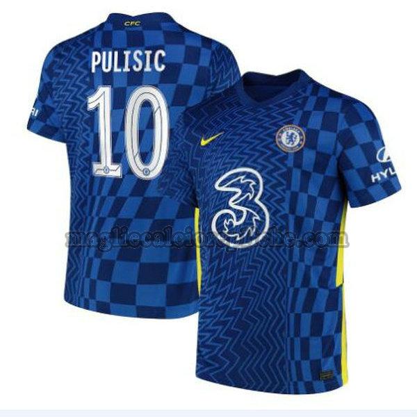 prima maglie calcio chelsea 2021 2022 pulisic 10 blu