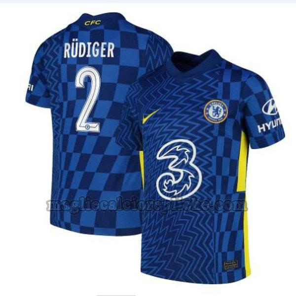 prima maglie calcio chelsea 2021 2022 rudiger 2 blu