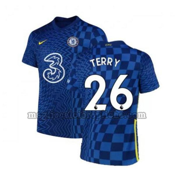 prima maglie calcio chelsea 2021 2022 terry 26 blu