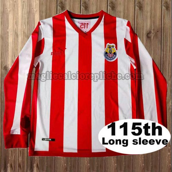 prima maglie calcio chivas usa 115th manica lunga rosso