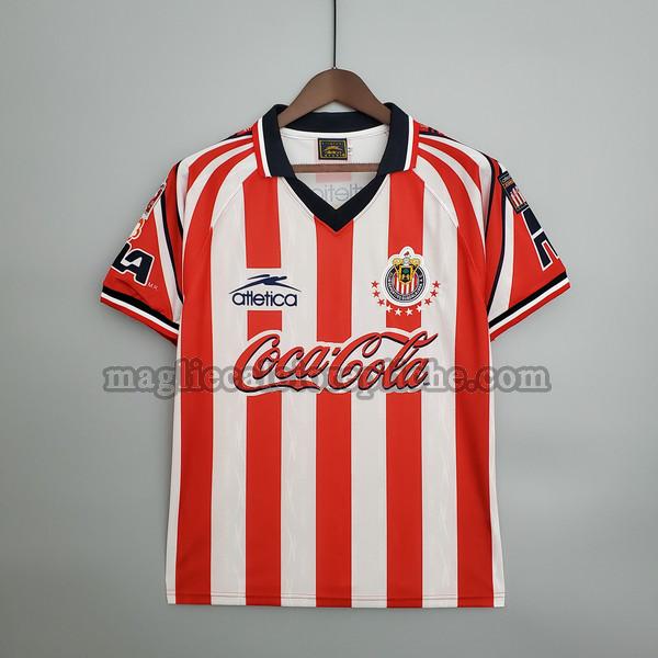 prima maglie calcio chivas usa 1998 1999 rosso bianco