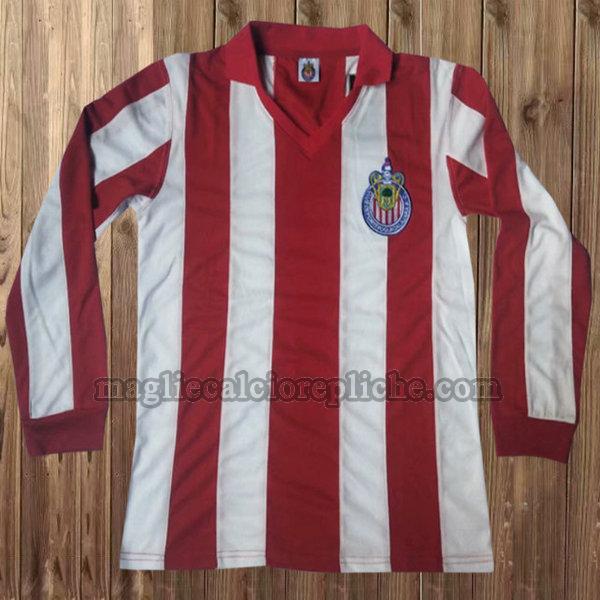 prima maglie calcio chivas usa 60th manica lunga rosso