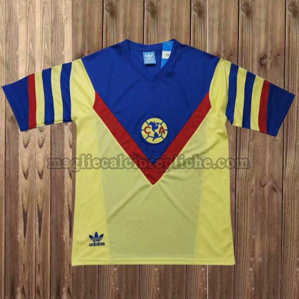 prima maglie calcio club américa 1984-1985 giallo