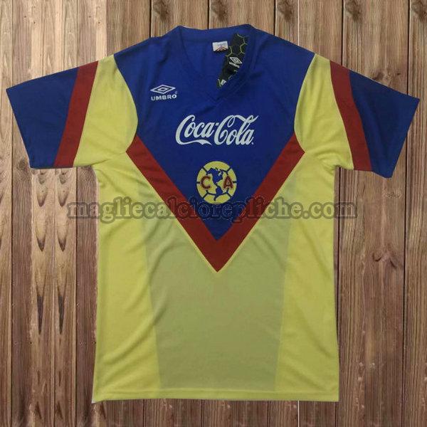 prima maglie calcio club américa 1988-1989 giallo