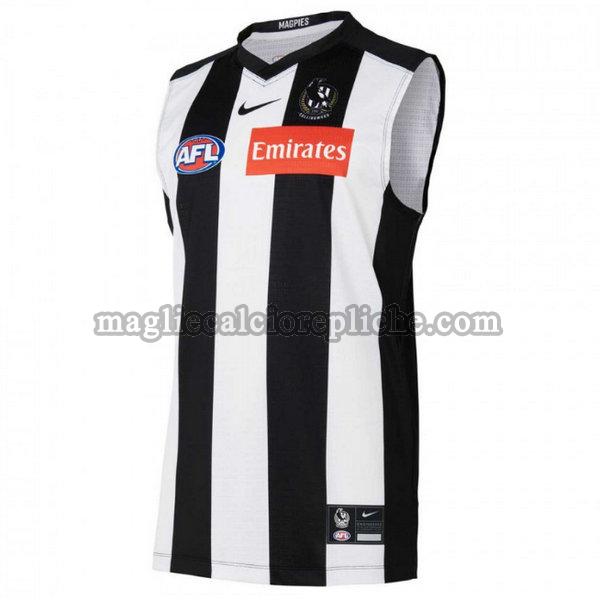 prima maglie calcio collingwood magpies 2021 nero