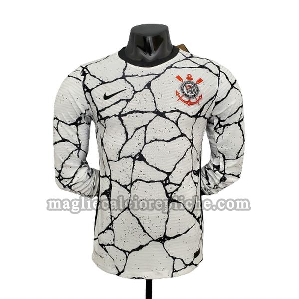 prima maglie calcio corinthians paulista 2021 2022 player manica lunga bianco