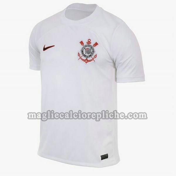 prima maglie calcio corinthians paulista 2023 2024 thailandia bianco