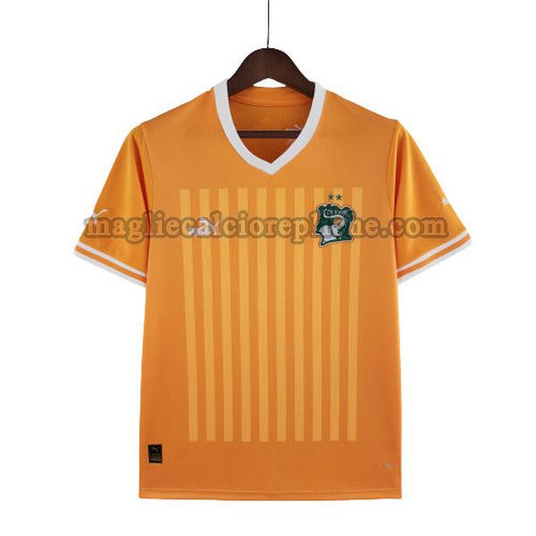 prima maglie calcio costa d'avorio 2022 2023 thailandia arancione