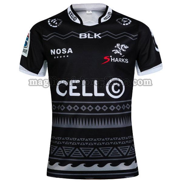 prima maglie calcio cronulla sutherland sharks 2016 nero