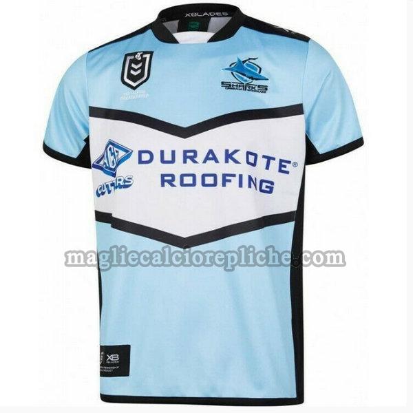 prima maglie calcio cronulla sutherland sharks 2019 blu