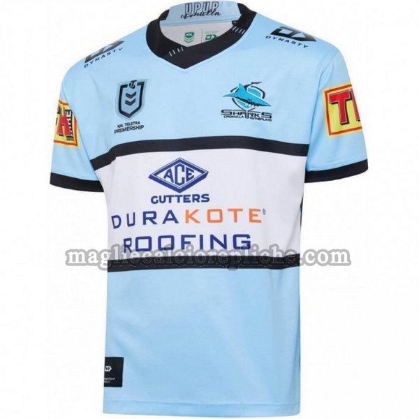 prima maglie calcio cronulla sutherland sharks 2020 blu