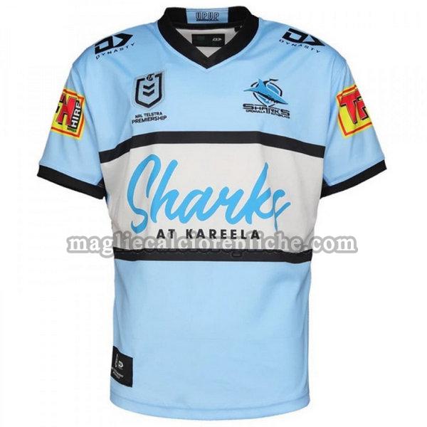 prima maglie calcio cronulla sutherland sharks 2021 blu