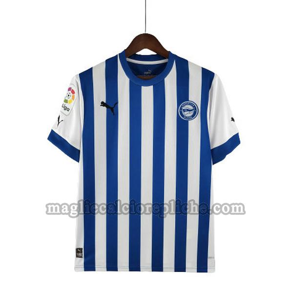 prima maglie calcio deportivo alavés 2022 2023 thailandia bianco blu