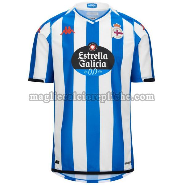 prima maglie calcio deportivo la coruña 2023 2024 thailandia blu bianco