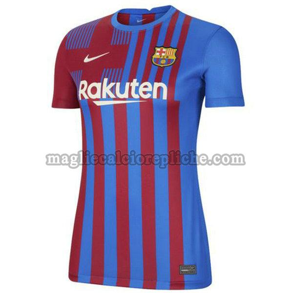 prima maglie calcio donna barcellona 2021 2022 rosso blu