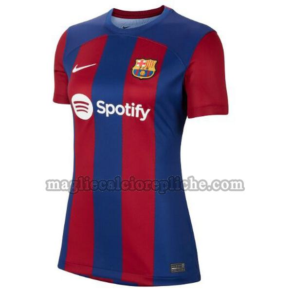 prima maglie calcio donna barcellona 2023 2024 blu rosso