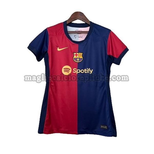 prima maglie calcio donna barcellona 2024 2025 rosso blu