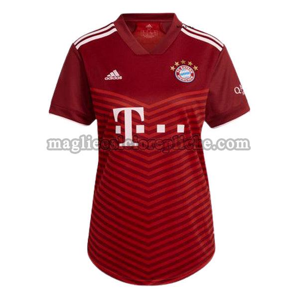 prima maglie calcio donna bayern münchen 2021 2022 rosso