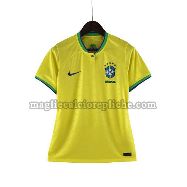 prima maglie calcio donna brasile 2022 2023 giallo