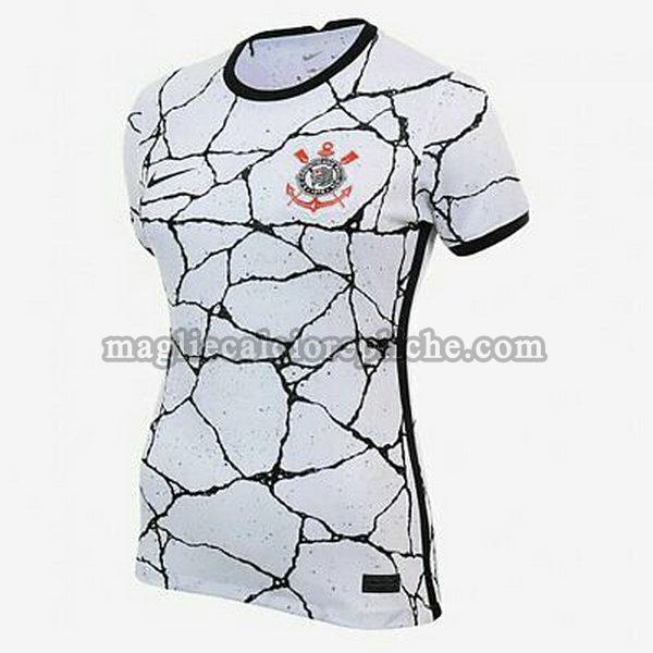 prima maglie calcio donna corinthians paulista 2021 2022 bianco