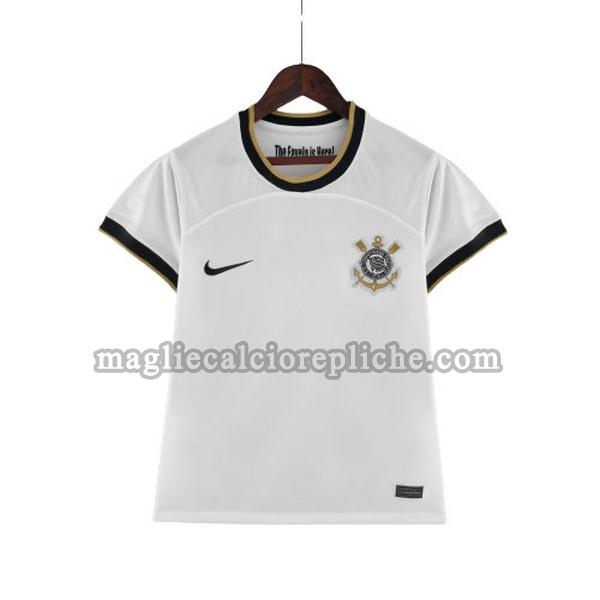 prima maglie calcio donna corinthians paulista 2022 2023 bianco