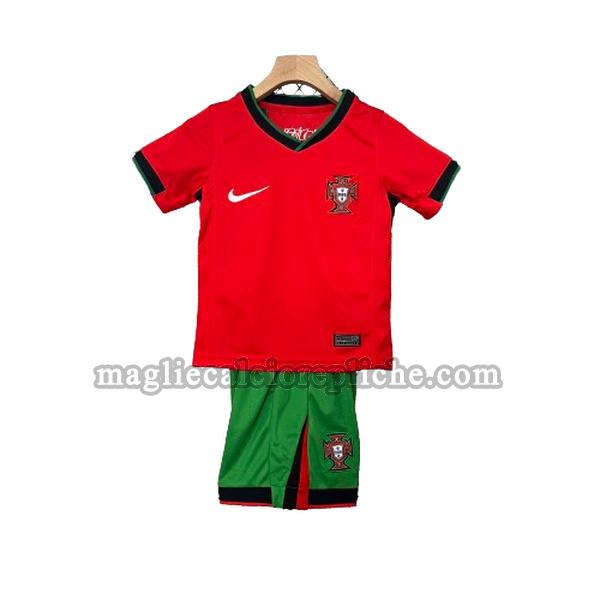 prima maglie calcio bambino portogallo 2024 rosso