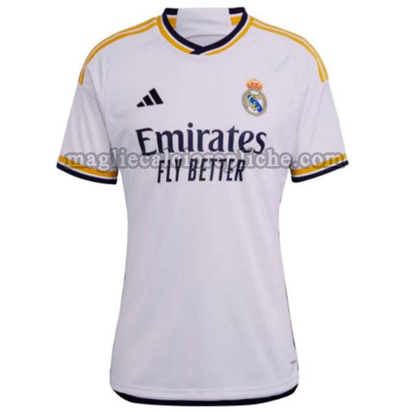 prima maglie calcio donna real madrid 2023 2024 bianco