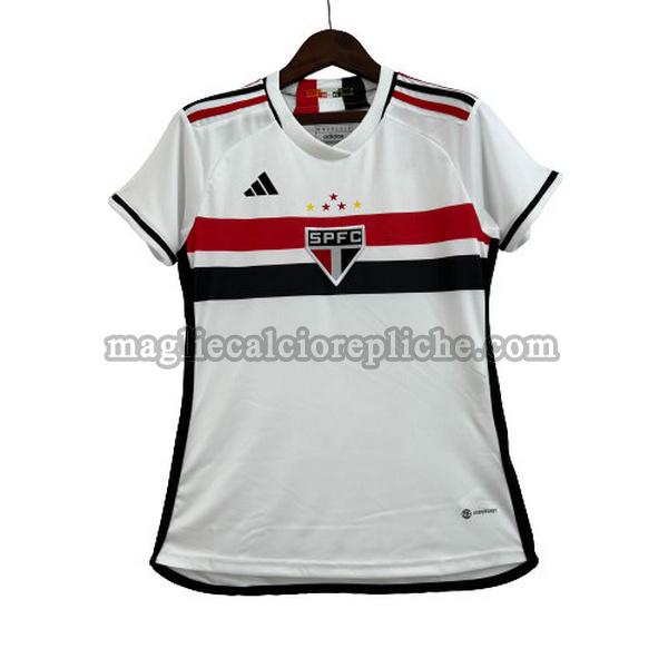 prima maglie calcio donna san paolo 2023 2024 bianco