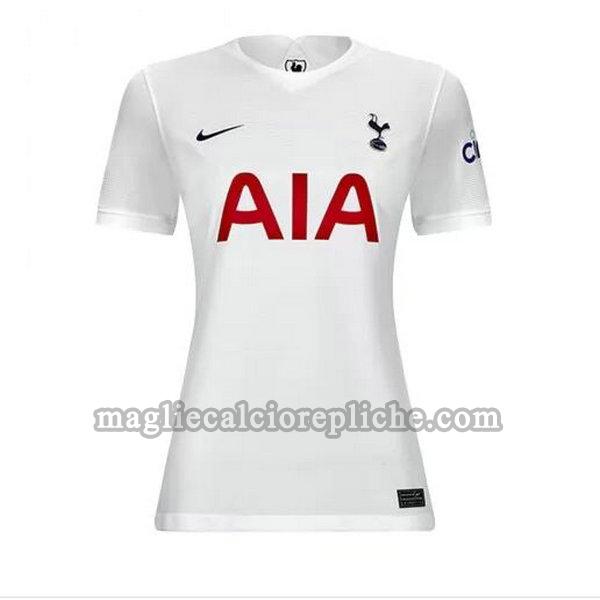 prima maglie calcio donna tottenham hotspur 2021 2022 bianco