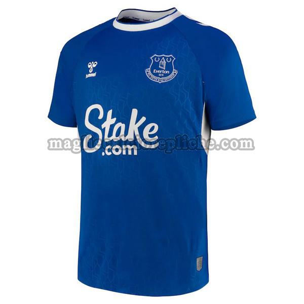 prima maglie calcio everton 2022 2023 thailandia blu