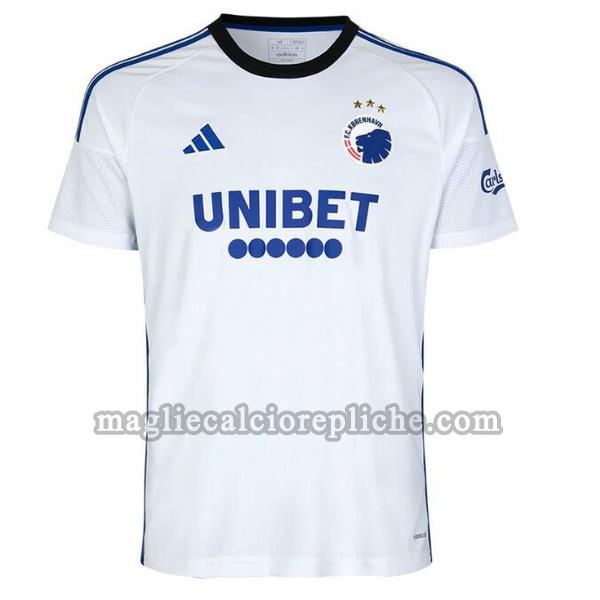 prima maglie calcio fc copenhagen 2023 2024 thailandia bianco